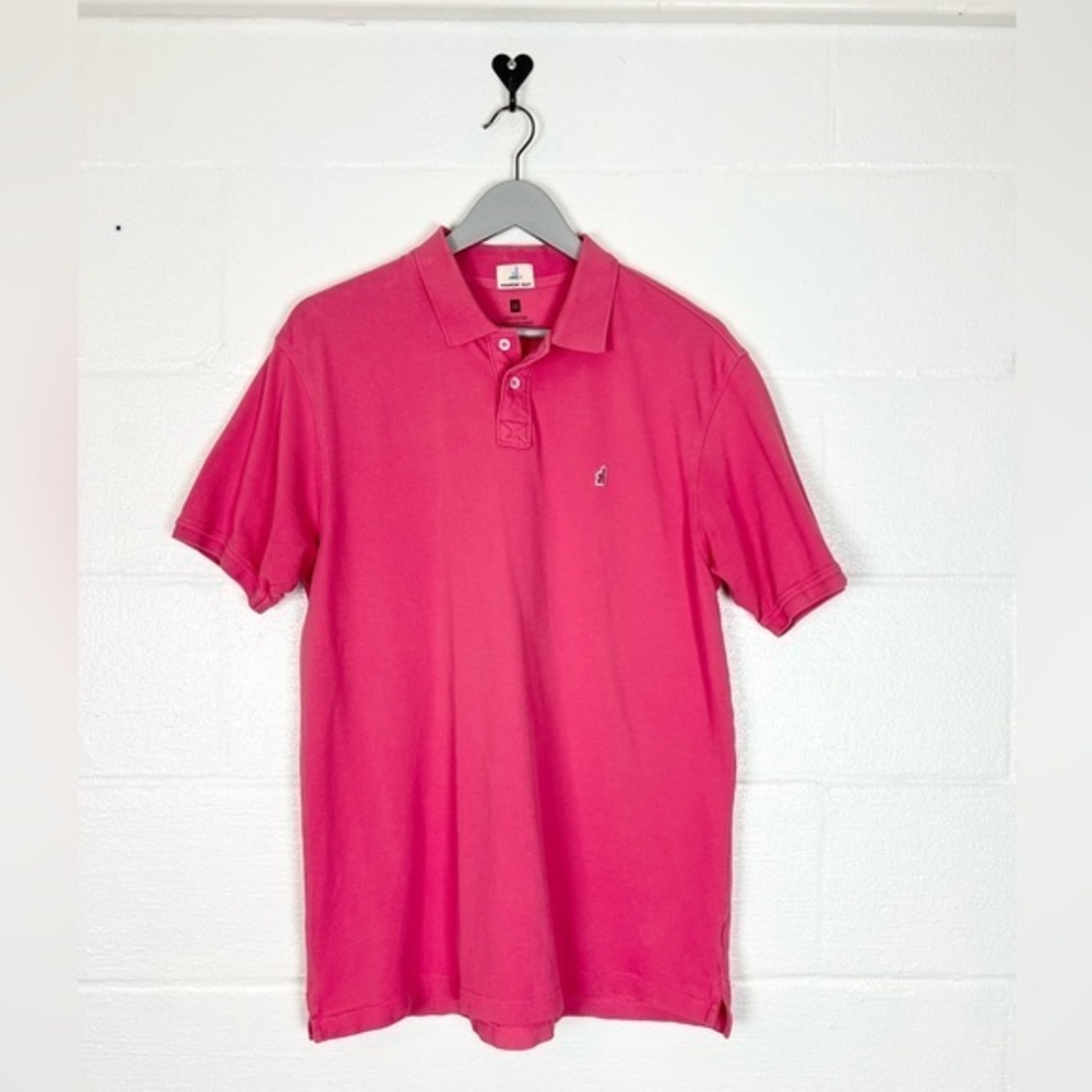 Johnnie O Hangin’ Out polo shirt melon pink size Medium